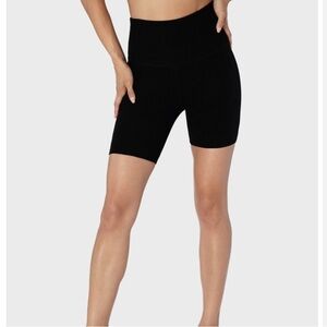 NWT Beyond Basix black spandex workout shorts